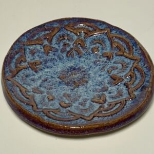 Purple Floral Spoon Rest