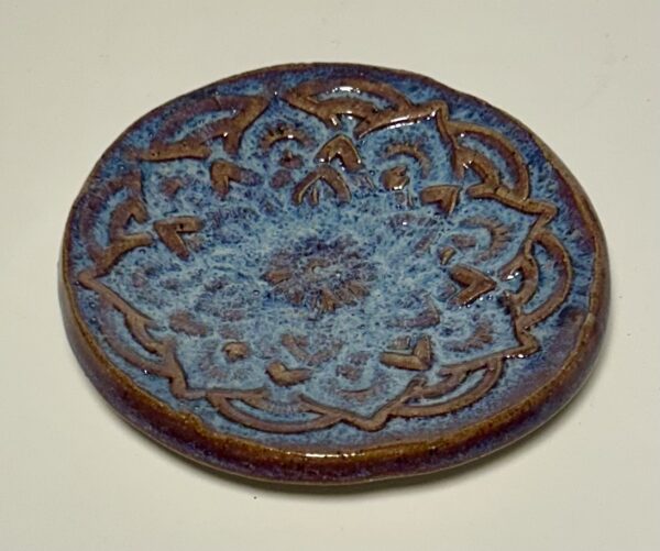 Purple Floral Spoon Rest
